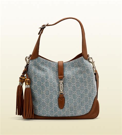 jackie bag gucci 2014|Gucci jackie denim bag.